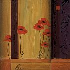 Don Li-leger Famous Paintings - Poppy Tile I